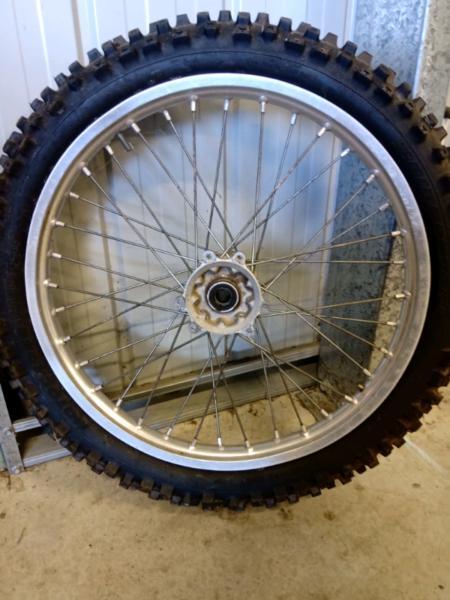 Dirt bike front wheel