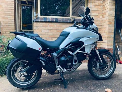 Ducati Multistrada 950 with tour and accessory pack panniers etc