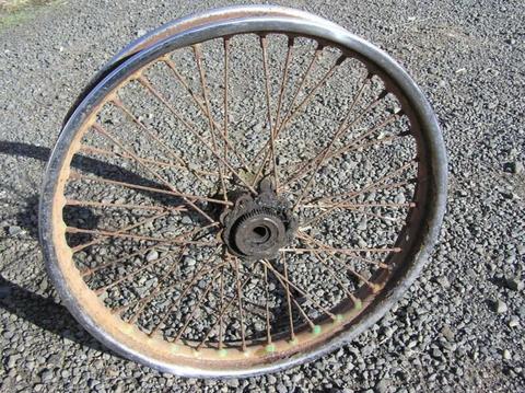 BSA conical hub rear motorbike wheel