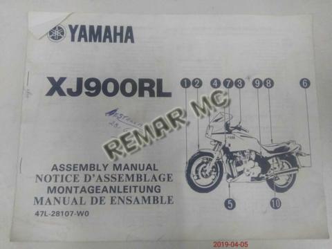 YAMAHA XJ900 XJ 900 ASSEMBLY MANUAL COLLECTABLE