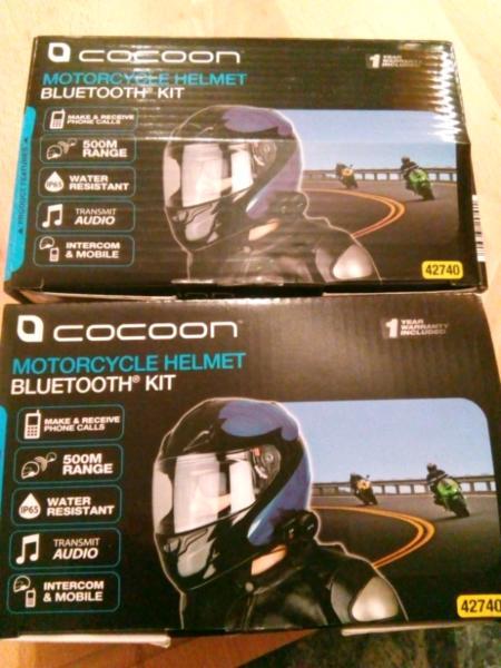 Motorcycle Helmet Bluetooth kits x 2