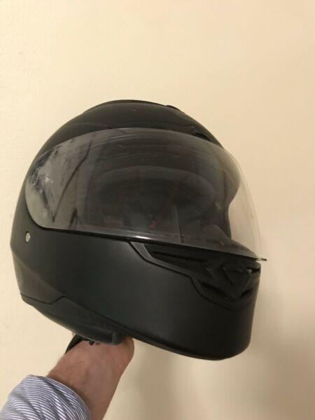 Bell matte black motorcycle helmet