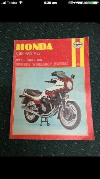 Honda CBX550 Workshop Manual