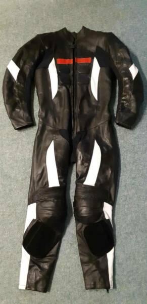 One Piece Leather Motorcycle suit- AS NEW