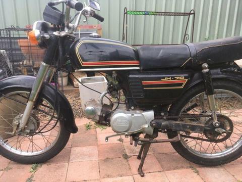 Vintage honda motorcycle