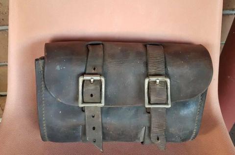 MOTORCYCLE LEATHER TOOL BAG