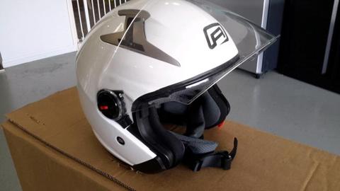 Open face, Motorcycle helmet