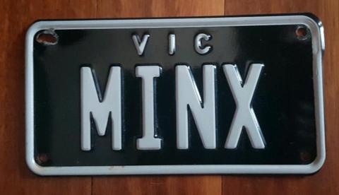 Custom number plate Vic motorcycle