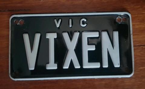 Custom Number plate Vic motorcycle