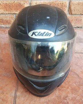 Kylin Black Motor Cycle Helmet