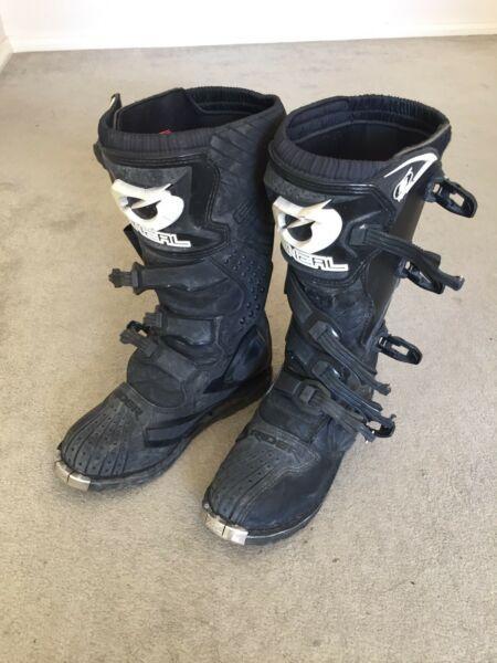 O'NEAL MX BOOTS SIZE 11