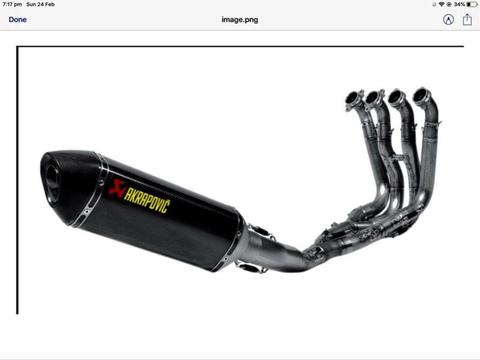 Akrapovic Racing Line Exhaust for 2012 BMW S1000RR