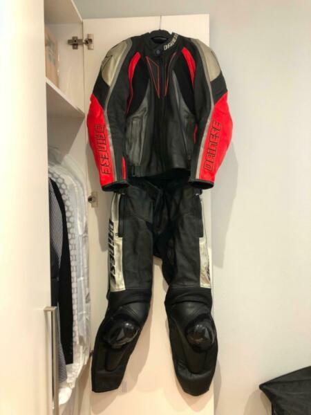 Dainese motorbike leathers, boots & gloves