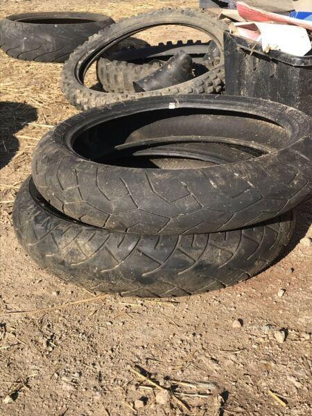 Assorted tyres