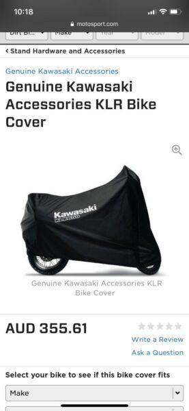 Brand new Kawasaki klr 650 gen 2 bike cover