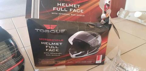 Brand new motorbike helmet