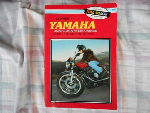 Yamaha XS750 and XS850 triples workshop manual