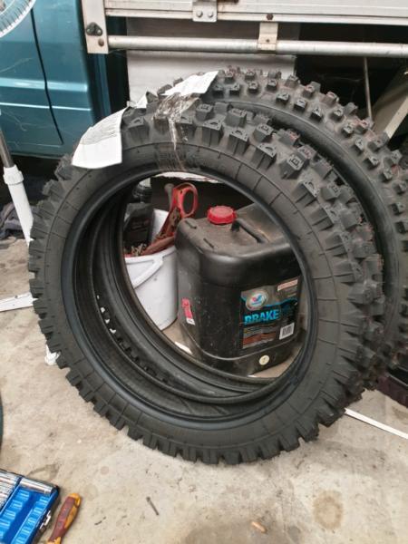 New dirt bike tyres