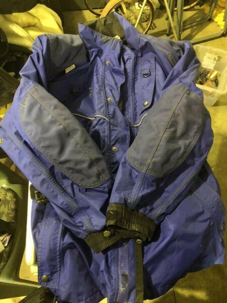 Blue dririder waterproof coat