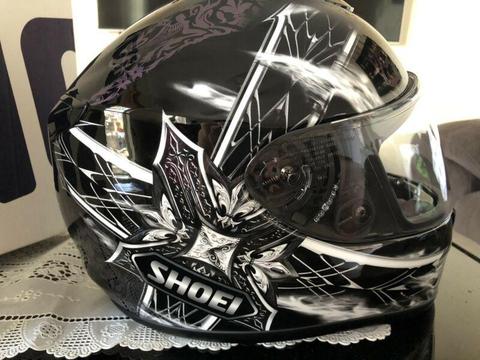 Shoei helmet XL TZ-X Diabolic Feud TC-5 black road