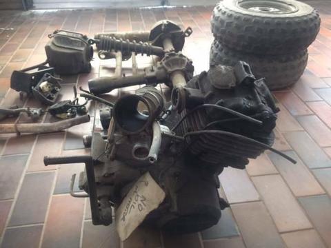 honda trx 250cc engine and some parts