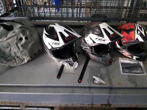 Motocross helmets x 3