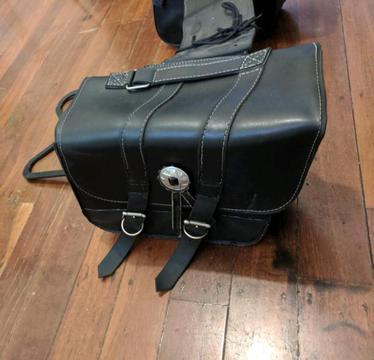 Leather Motorcylce Panniers