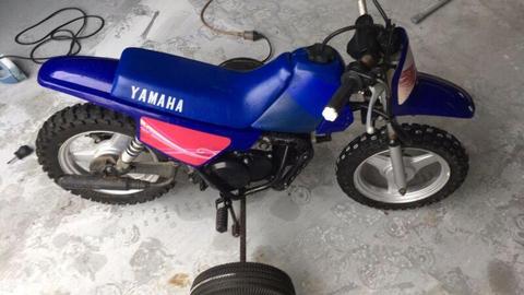 Yamaha pw 50 2002 with trainer wheels