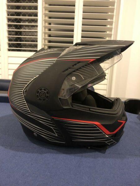 Caberg flip front adventure helmet motorcycle