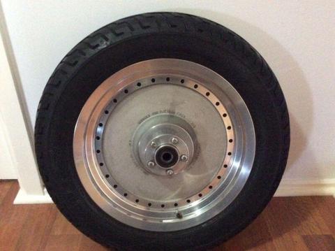 Harley fatboy rim and tyre