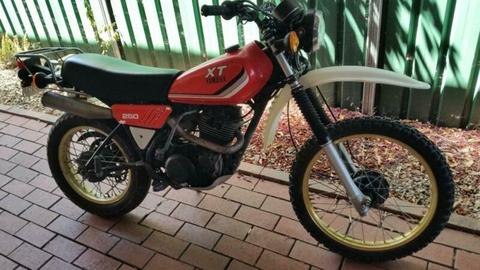 Yamaha 82 model xt 250,the pictures says it all,collecters item