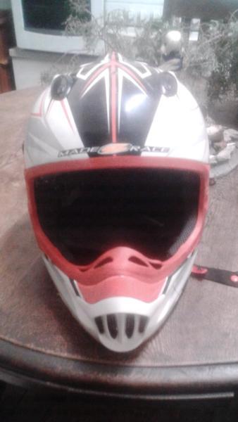 Motorbike racing helmet