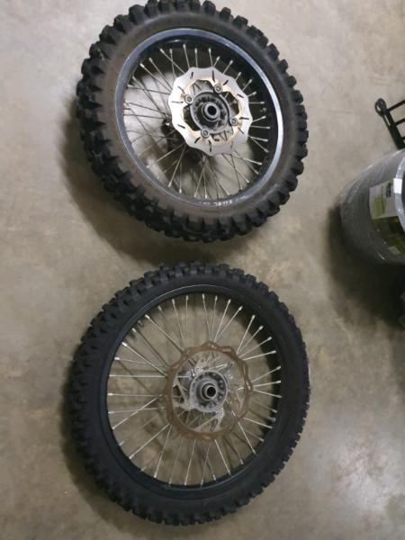 Excell motorbike wheels