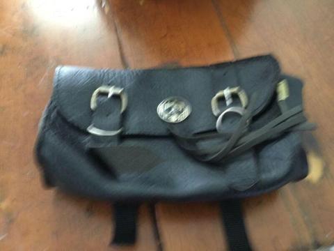 Leather bag for motorbike