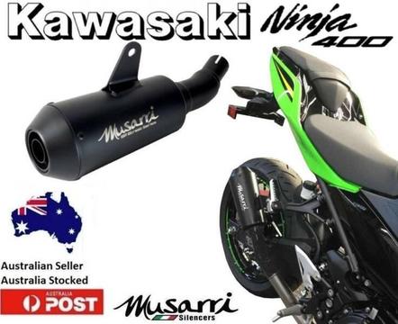 Kawasaki Ninja 400 2018 Musarri GP Street Slip on Exhaust