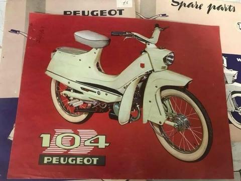 Peugeot 1963 BB104 cyclo. RARE RARE RARE