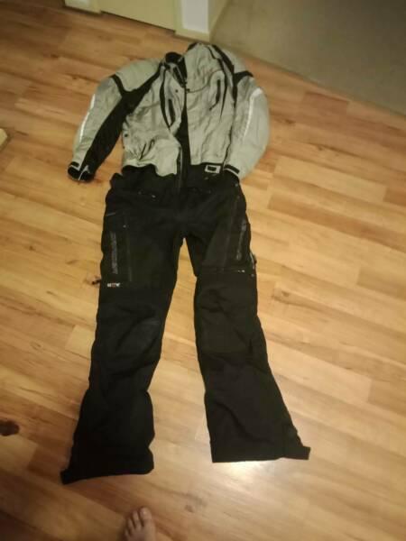 Motorcycle jacket and pants/gear dririder