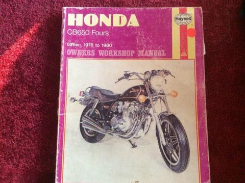 Haynes Honda CB650 four Workshop manual