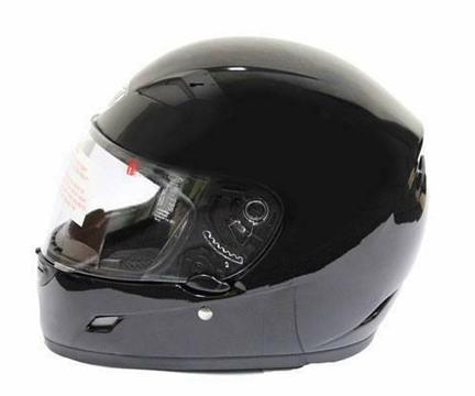 THH TS39 Motorbike Full Face Helmet Gloss Black XXL