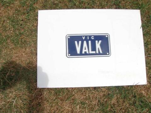 VALKYRIE NUMBER PLATE
