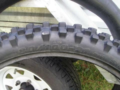 front tyres, dirt Motorcycle