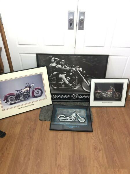 Harley-Davidson Framed Pictures