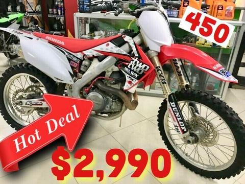 Cheap 2011 CRF450R easy finance available TAP