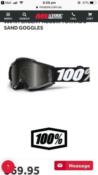 Motorbike goggles