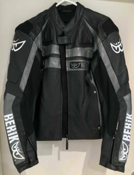 BERIK Racing motorcycle leather jacket, Size 52