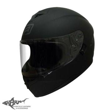 RJAYS Dominator II Matte Black Motorcycle Helmet Size M