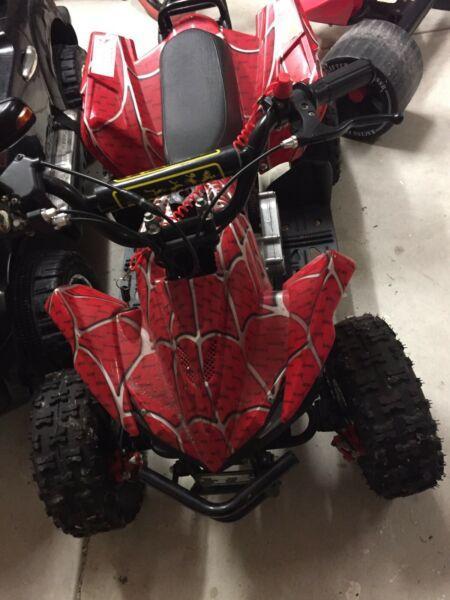 Wanted: 49cc mini atv quad bike Spider-Man