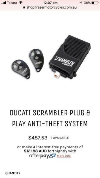 Ducati scrambler alarm