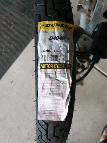 Harley tyre front tubeless