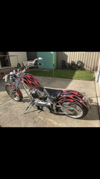 Custom Harley chopper Panhead